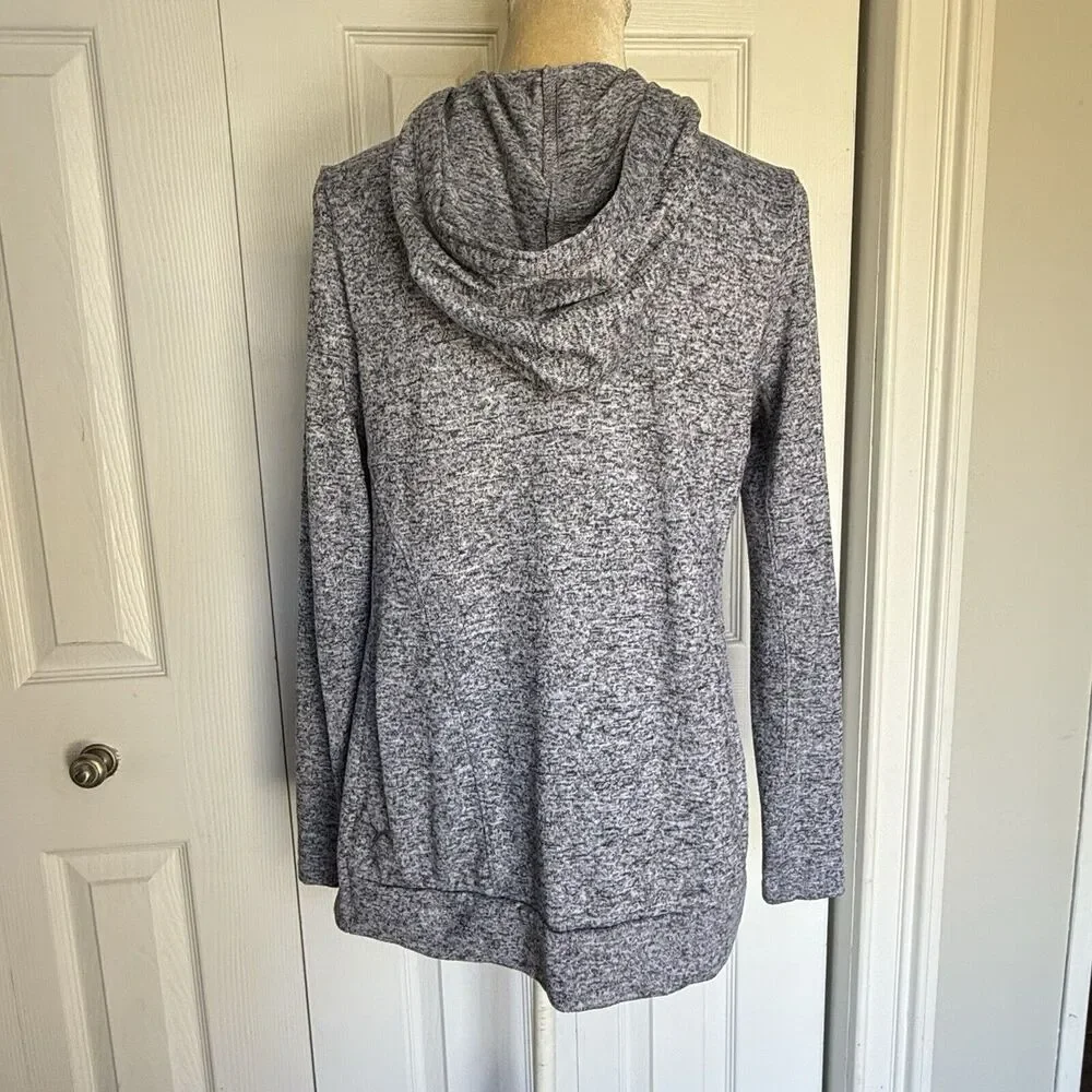 Old Navy Cardigan Women Size SP Open Front Drape Gray Shortie Flow